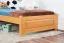 Letto singolo in pino massello color ontano 78 | Design moderno | Rete a doghe inclusa | 100 x 200 cm