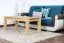 Tavolino in pino massello naturale Junco 483 | 120 x 60 x 50 cm | Design moderno e robusto