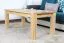 Tavolino in pino massello naturale Junco 483 | 120 x 60 x 50 cm | Design moderno e robusto