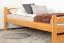 Letto singolo in pino massello color ontano 84 | Rete a doghe inclusa | 100 x 200 cm | Design moderno