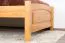 Letto singolo in pino massello color ontano 80 | Rete a doghe inclusa | 100 x 200 cm | Design moderno