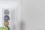Scaffale B001 in pino massiccio laccato bianco | 190 x 80 x 42 cm | 2 cassetti, 4 scomparti, stile moderno
