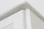 Armadio 001 in pino massiccio laccato bianco | Design moderno | 190 x 47 x 60 cm