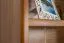 Libreria W002 in pino massiccio color rovere | 190 x 80 x 42 cm | Design moderno e ampio spazio