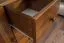 Libreria W002 in pino massiccio color rovere | 190 x 80 x 42 cm | Design moderno e ampio spazio