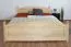 Letto matrimoniale 81, pino massello, naturale, incl. rete a doghe - 160 x 200 cm