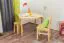 Tavolo quadrato 100 x 100 cm | Pino massiccio naturale | Design moderno e robusto