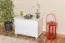 Comodino pino massello laccato bianco Junco 152 | 2 cassetti spaziosi | 55 x 80 x 42 cm | Design moderno