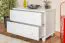 Comodino pino massello laccato bianco Junco 152 | 2 cassetti spaziosi | 55 x 80 x 42 cm | Design moderno