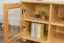 Mobile porta TV in pino massiccio naturale "004" | Design moderno | 55 x 156 x 47 cm | 2 passacavi