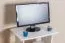 Mobile porta TV in pino massello laccato bianco Junco 206 | Design moderno | 60 x 60 x 45 cm