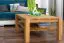 Tavolino in rovere massello "Wooden Nature" 421 | 80 x 80 x 45 cm | Design moderno | Artigianalità premium
