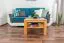 Tavolino "Wooden Nature" 420 | Faggio massello naturale | 45 x 65 x 65 cm | Design moderno | Stabile e resistente