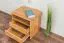 Comodino "Wooden Nature" 136 | Faggio massello naturale | 50 x 53 x 43 cm | 2 cassetti | Design moderno