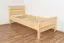 Letto singolo in pino massello naturale | Rete a doghe inclusa | 90 x 200 cm | Design moderno e resistente