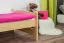 Letto singolo in pino massello naturale 84 | Rete a doghe inclusa | 80 x 200 cm | Design moderno