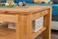Tavolino salotto faggio massello "Wooden Nature" 122 | 45 x 65 x 65 cm | Design moderno e compatto