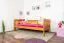Letto singolo pino massello color ontano 95 | Rete a doghe inclusa | 90 x 200 cm | Design moderno