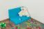 Set 2 cuscini per letto a soppalco Tim | Colore blu intenso | Comfort e stile moderno
