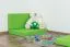 Set 2 cuscini per letto a soppalco Tim | Verde vivace | Comfort ottimale | Dimensioni compatte