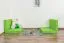 Set 2 cuscini per letto a soppalco Tim | Verde vivace | Comfort ottimale | Dimensioni compatte
