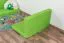 Set 2 cuscini per letto a soppalco Tim | Verde vivace | Comfort ottimale | Dimensioni compatte