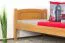 Letto singolo 80, pino massello, color ontano, incl. rete a doghe - 80 x 200 cm