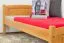 Letto singolo 80, pino massello, color ontano, incl. rete a doghe - 80 x 200 cm