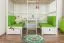 Set 2 cuscini per letto a soppalco Tim | Verde vivace | Comfort ottimale | Dimensioni compatte