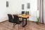 Tavolo pranzo in faggio massello oliato | Piano liscio | 140 x 90 cm | Design moderno | Wooden Nature 411
