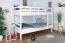 Letto a castello per adulti "Easy Premium Line" K17/n, legno massiccio di faggio bianco, superficie di appoggio: 90 x 190 cm (L x L), divisibile