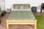 Letto matrimoniale francese Easy Premium Line K35 | Faggio massello naturale | 140 x 200 cm | Rete a doghe avvolgibile | Robusto e stabile