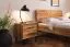 Letto matrimoniale king size Kumeu 02 | Faggio massello oliato | 180 x 200 cm | Design raffinato