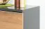Cassettiera Vaitele 12 | Antracite lucido e noce | 88 x 106 x 45 cm | Sistema Soft Close