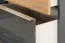 Cassettiera Vaitele 12 | Antracite lucido e noce | 88 x 106 x 45 cm | Sistema Soft Close