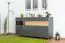 Cassettiera Vaitele 28 | Antracite lucido e noce | 88 x 167 x 45 cm | Soft Close e LED