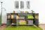 Cassettiera Vaitele 28 | Antracite lucido e noce | 88 x 167 x 45 cm | Soft Close e LED