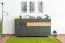 Cassettiera Vaitele 28 | Antracite lucido e noce | 88 x 167 x 45 cm | Soft Close e LED