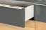 Cassettiera Vaitele 28 | Antracite lucido e noce | 88 x 167 x 45 cm | Soft Close e LED