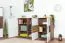 Arredo soggiorno moderno 5 pezzi | Rovere marrone e bianco lucido | Set "Manase" | Design contemporaneo