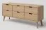 Cassettiera Aurornis 39 in rovere massiccio naturale | 6 cassetti | 64 x 142 x 40 cm | Design moderno