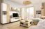 Armadio guardaroba Riemst 02 | Rovere e bianco | 194 x 60 x 40 cm | 3 ante, 1 cassetto, 7 ripiani