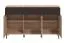 Set soggiorno completo 6 pezzi | Rovere Artisan e nero | Vetrine, mobile TV, mensola, cassettiera, tavolino | Finitura ABS