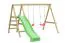 Altalena doppia con elemento di arrampicata 10 in LEGNO DI PINO, FSC® - Dimensioni: 303 x 180 cm (L x L)