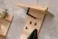 Set ingresso 3 pezzi "Angvik" | Rovere e nero | Armadio, scarpiera con seduta imbottita, appendiabiti 4 ganci