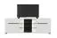 Arredo soggiorno completo Idos | Bianco, grigio rovere, nero | Vetro Parsol | Vetrine, mobile TV, cassettiera, tavolino