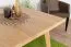 Tavolino rettangolare in rovere massiccio naturale "Aurornis 76" | 80 x 80 x 50 cm | Design moderno e robusto