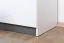 Armadio cameretta ante battenti Frank 03 | Bianco/Grigio | 189 x 90 x 40 cm | Design moderno
