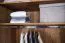 Armadio a due ante in rovere massello parziale | Marrone scuro, finitura oliata/cerata | Soft-Close | 222 x 104 x 61 cm