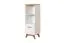 Scaffale Panduros 07 | Bianco pino e marrone rovere | 128 x 45 x 40 cm | Pratico e moderno